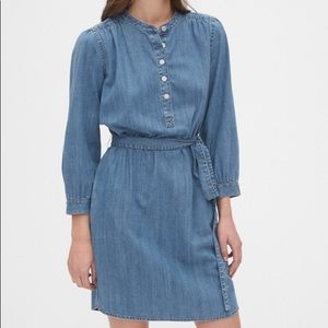 GAP Popover denim shirt dress